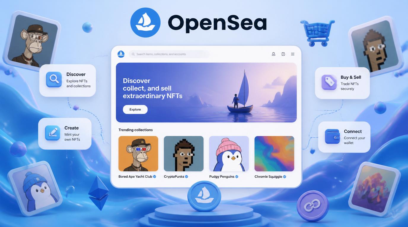 صرافی OpenSea بازار NFT ها 🏛️