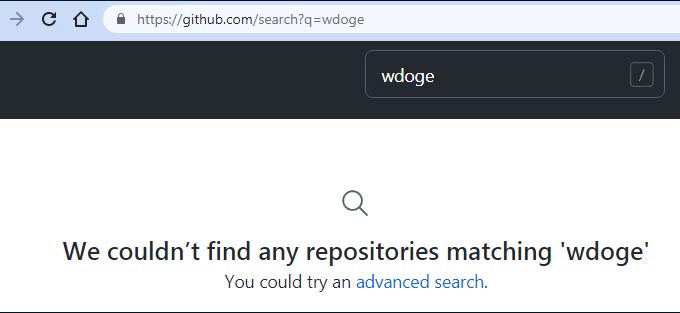 مثال توکن جعلی wdoge